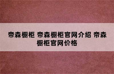 帝森橱柜 帝森橱柜官网介绍 帝森橱柜官网价格